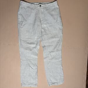 Tasso Elba Mens Linen Light Blue Pants Size 34x30 Wedding Resort Summer Casual